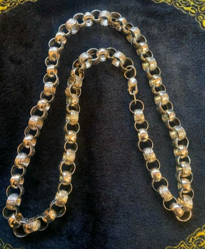 Big Oct gold belcher chain | in 